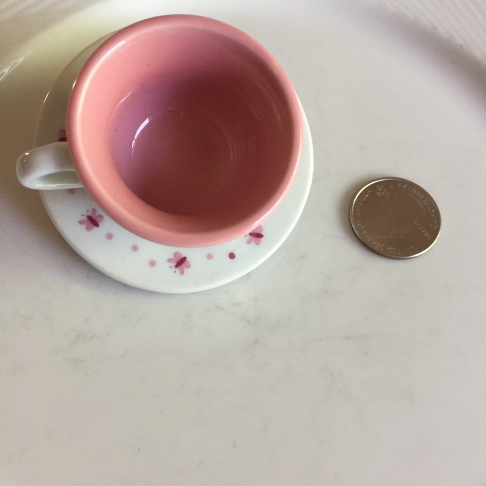 🦋 Lovely Unique Ceramic Butterfly Teacup Saucer Kawaii Pastel Hair Clip ☕️ - Picture 6 of 6
